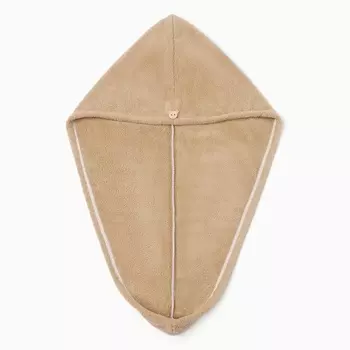 Чалма для сушки волос «Этель», 6525 см, светло-коричневая