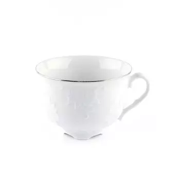 Чашка чайная Cmielow Rococo «Отводка платина», 330 мл
