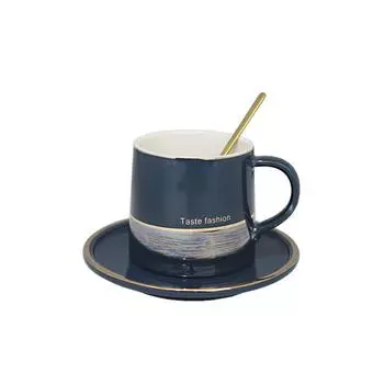 Чашка с блюдцем и ложкой, 300 мл