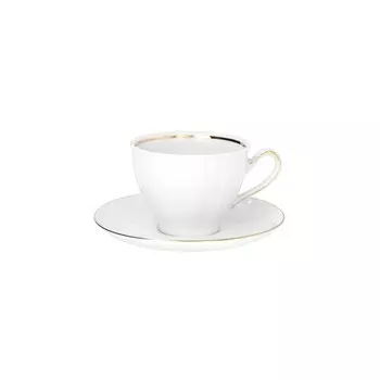 Чашка с блюдцем Oktawa «Отводка золото», 250 мл