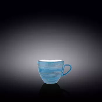 Чашка Wilmax England Spiral, 110 мл, цвет голубой