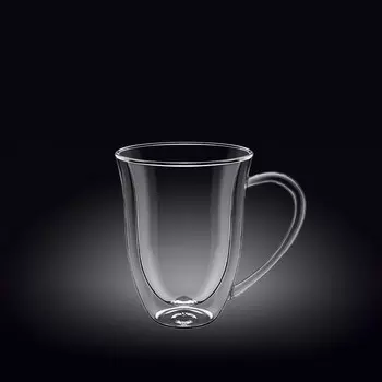 Чашка Wilmax England, термостекло, двойные стенки, 200 мл