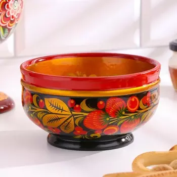 Чашка «Ягодка», 14×14×7 см, хохлома