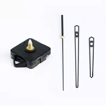 Часовой механизм со стрелками «Соломон-14», плавный ход, шток 16 мм, стрелки 70/110/108 мм, чёрные