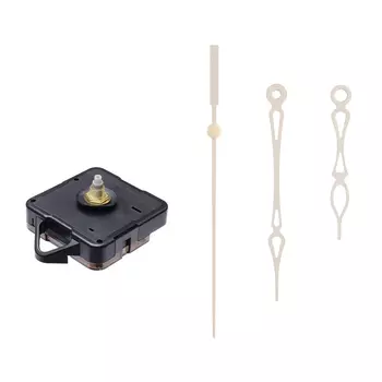 Часовой механизм со стрелками «Соломон-34», плавный ход, шток 16 мм, стрелки 70/98/100 мм, золотистые