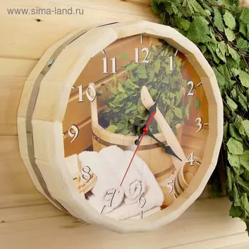 Часы банные бочонок "Банные штучки"