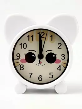Часы будильник настольные детские «Кошечка», 88.7 см