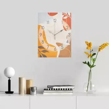 Часы-картина настенные "Абстракция. Осень", плавный ход, 30 х 40 см