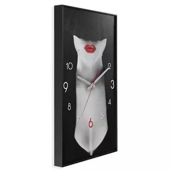 Часы-картина настенные, интерьерные "Девушка", плавный ход, 57 х 35 см