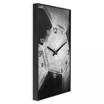 Часы-картина настенные, интерьерные "Футбольный мяч", плавный ход, 57 х 35 см