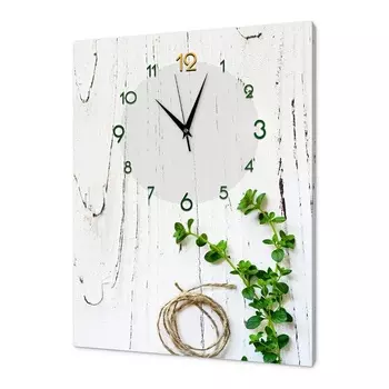 Часы-картина настенные, интерьерные "Ветвь", бесшумные, 30 х 40 см