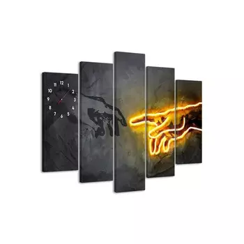 Часы-картина настенные модульные "Руки", бесшумные, 80 х 140 см