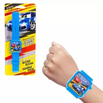 Часы детские музыкальные, цвета МИКС, в пакете