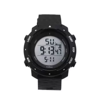 Часы наручные электронные: секундомер, дата, d=5 см, длина ремешка 26 см, микс