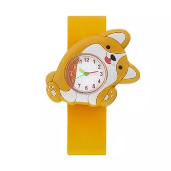 Часы наручные детские "Корги", ремешок силикон