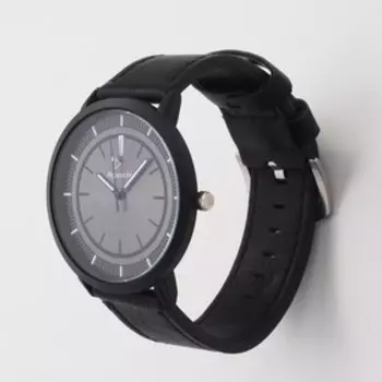 Часы наручные кварцевые мужские "Арес", d-4.5 см, чёрные