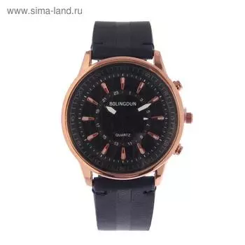 Часы наручные мужские Bolingdun 5323, d=4.5 см, экокожа, микс