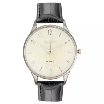 Часы наручные мужские, d-4.4 см, ремешок l-25 см, серебро