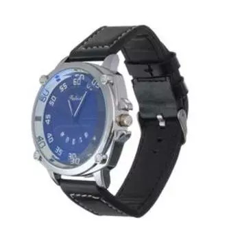 Часы наручные мужские, d=4.5 см, ремешок экокожа 24 см, с календарём