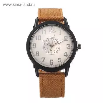 Часы наручные мужские "Дан", d=4 см, длина ремешка 25.5 см, микс