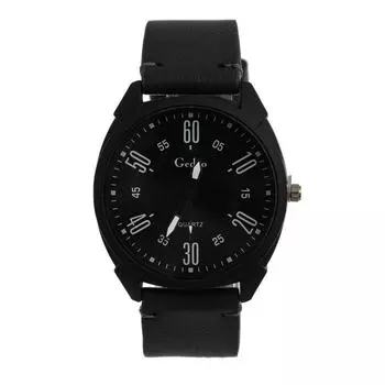 Часы наручные мужские Gedvo, d=4.5 см, ремешок экокожа 26 см