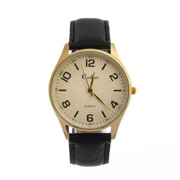 Часы наручные мужские Gedvo, d=4 см, ремешок экокожа 24 см