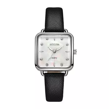 Часы наручные женские, 2.8 х 2.8 см, черный ремешок