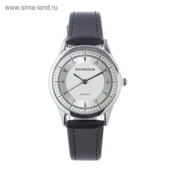 Часы наручные женские Bolingdun 5152, d=3 см, экокожа, циферблат хром