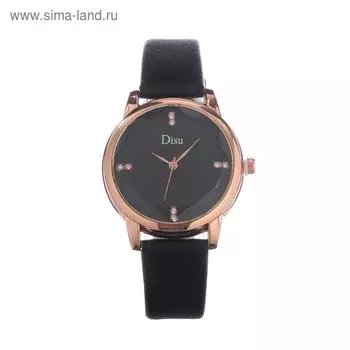 Часы наручные женские Disu, d=3.2 см, экокожа