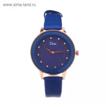 Часы наручные женские Disu, d=3.4 см, экокожа