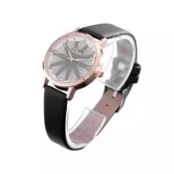 Часы наручные женские Disu, d=3.5 см, экокожа