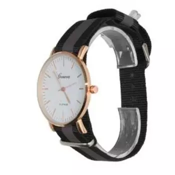 Часы наручные женские GENEVA, d=4.3 см, ремешок текстиль 25 см