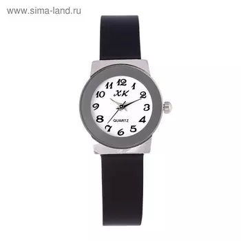 Часы наручные женские кварцевые "Ореана", d-2.5 см, ремешок силикон