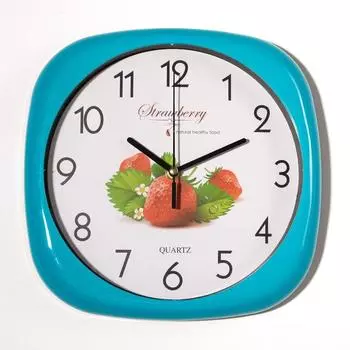 Часы настенные "Фрукты", дискретный ход, d=26 см, 1 АА, микс