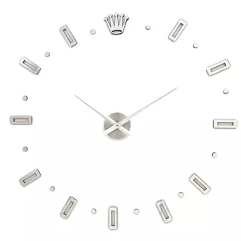 Часы настенные интерьерные, 3d "Соломон", наклейка, большие, d=120 см