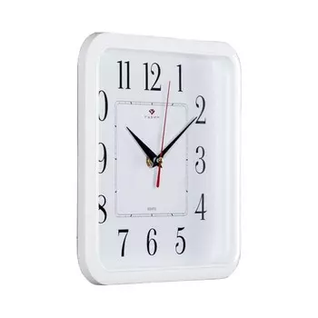 Часы настенные, интерьерные, бесшумные, 22 х 22 см, белые