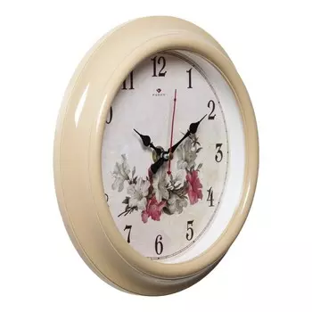 Часы настенные, интерьерные "Цветение", бесшумные, d-21 см