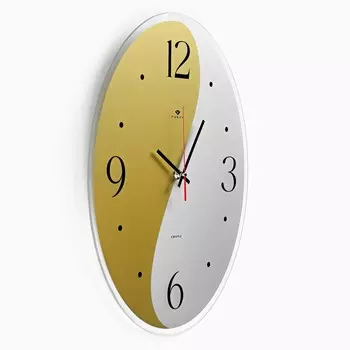 Часы настенные, интерьерные "Инь и Ян", 35 х 46 см, бесшумные