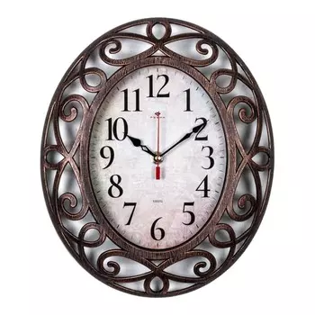 Часы настенные интерьерные "Витки", бесшумные, 31 х 26 см