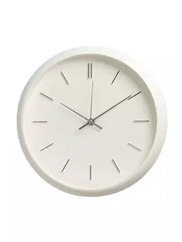 Часы настенные интерьерные «Классика», d=30 см, белые