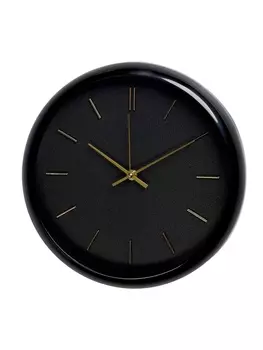 Часы настенные интерьерные «Классика», d=30 см, чёрные