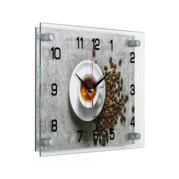 Часы настенные, интерьерные: Кухня, "Кофе", 36 х 25.5 см