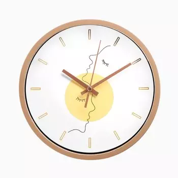 Часы настенные интерьерные«Лица», d-20 см, плавный ход