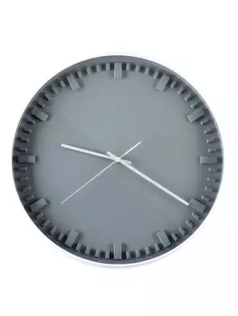 Часы настенные интерьерные, плавный ход, d-40 см, серый циферблат