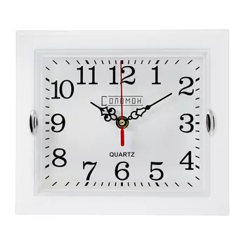 Часы настенные "Лаура", 22.5 х 19.5 см, плавный ход, белые