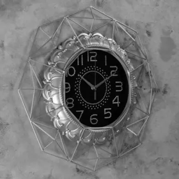 Часы настенные, серия: Ажур, "Лаупхайм", плавный ход, d=50 см, d=24 см, 1 АА