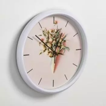 Часы настенные, серия: Интерьер, "Карраль", дискретный ход, d=30 см