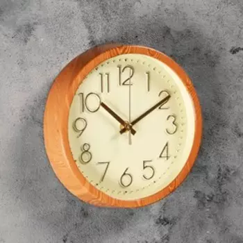 Часы настенные, серия: Классика, "Доротеа", плавный ход, d=17 см, 19 х 19 см