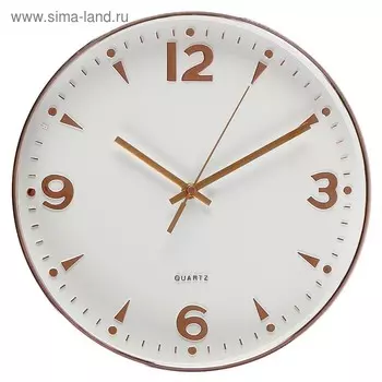 Часы настенные, серия: Классика, "Кэтрин", плавный ход, d=30 см