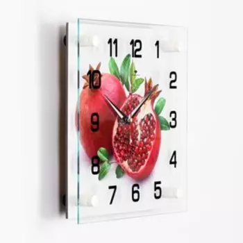 Часы настенные: Кухня, "Гранат", бесшумные, 25 х 25 см
